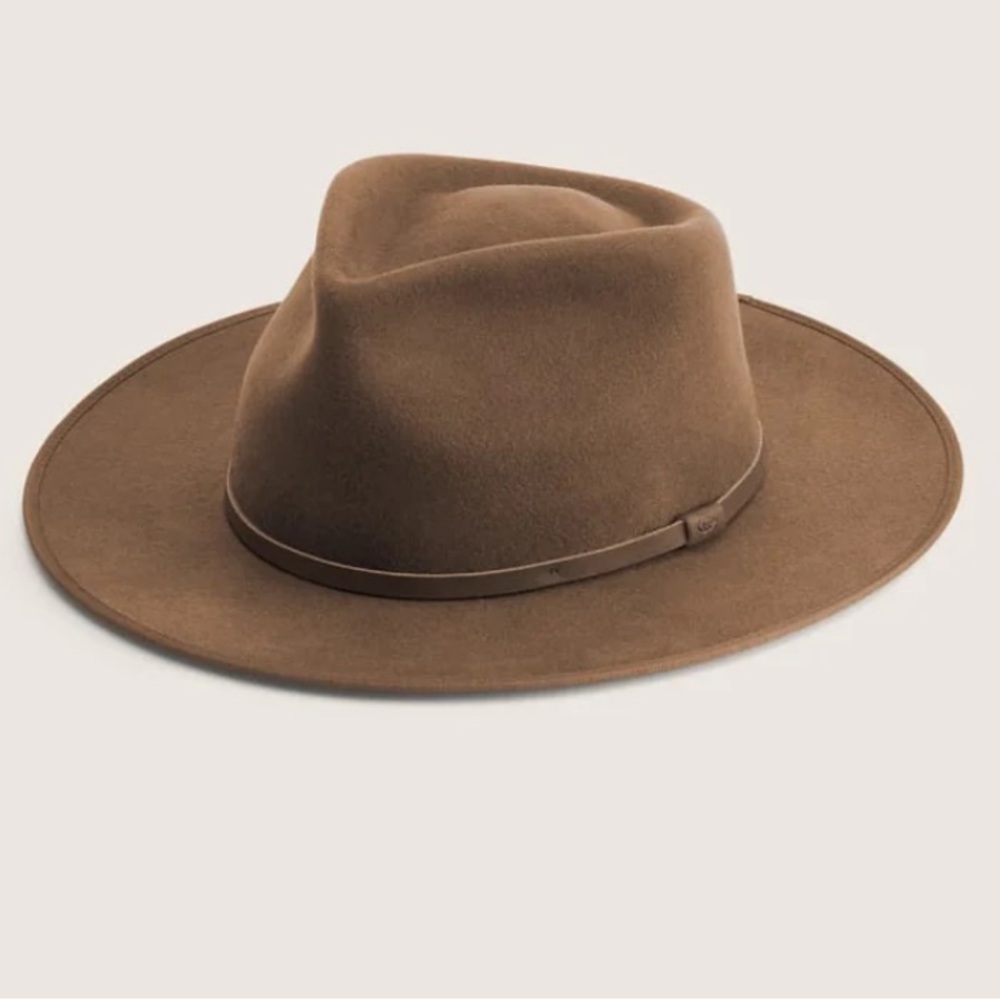 WILL & BEAR wool Calloway Tan Fedora Hat NWT Medium $109